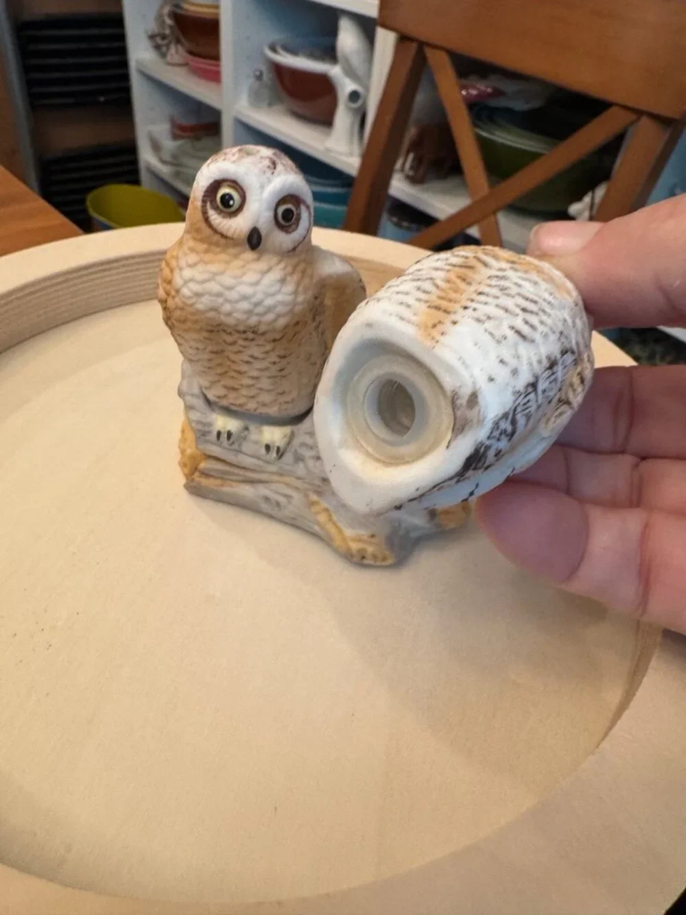 Vintage Porcelain Barn Owl Salt & Pepper Shakers